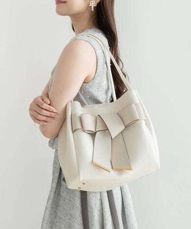 再入荷【A4対応】リボントートバッグ