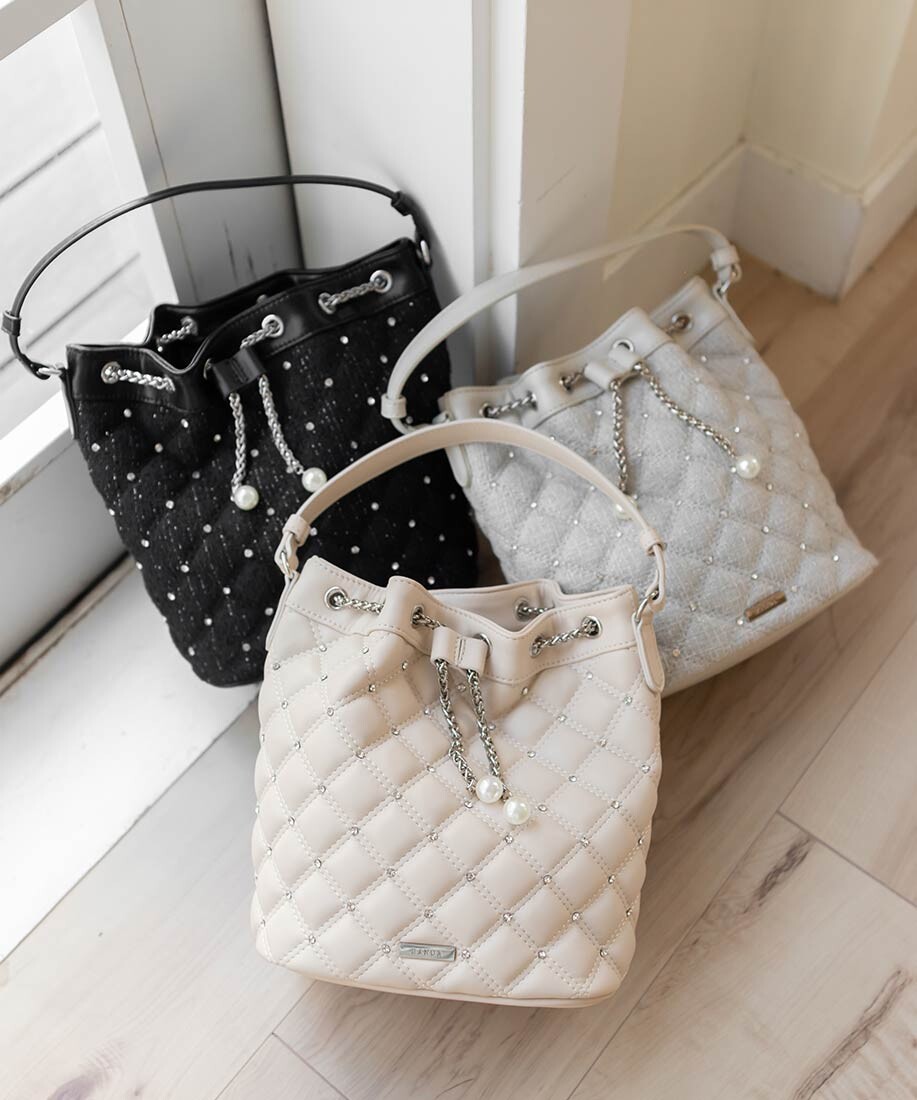 再入荷】2WAY ビジューキルティングショルダーバッグ │RANDA