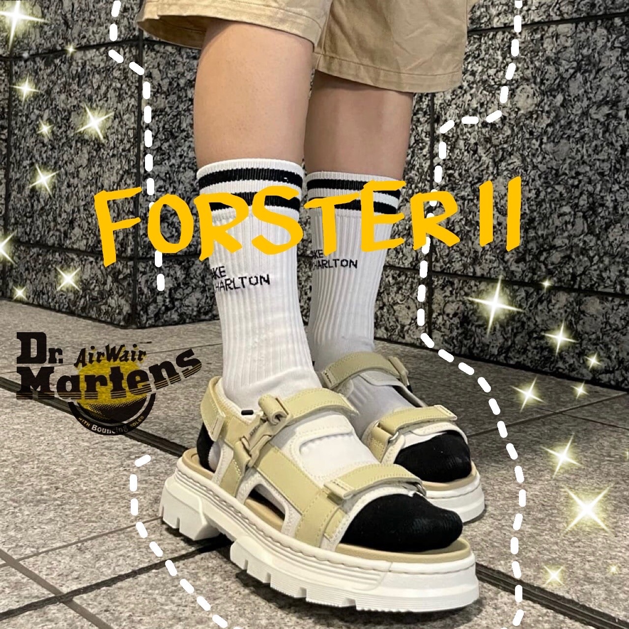 ドクターマーチン FORSTER II サンダル ホワイト+ライトタン UK5 Dr.Martens 【爆買】ドクターマーチン サンダル メンズ