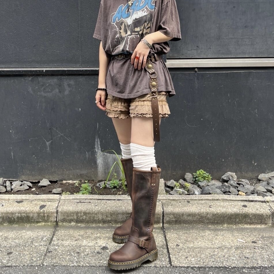 ドクターマーチン ロングブーツ 24cm イングランド製 ドクターマーチン 14ホール ロングブーツ チェリー