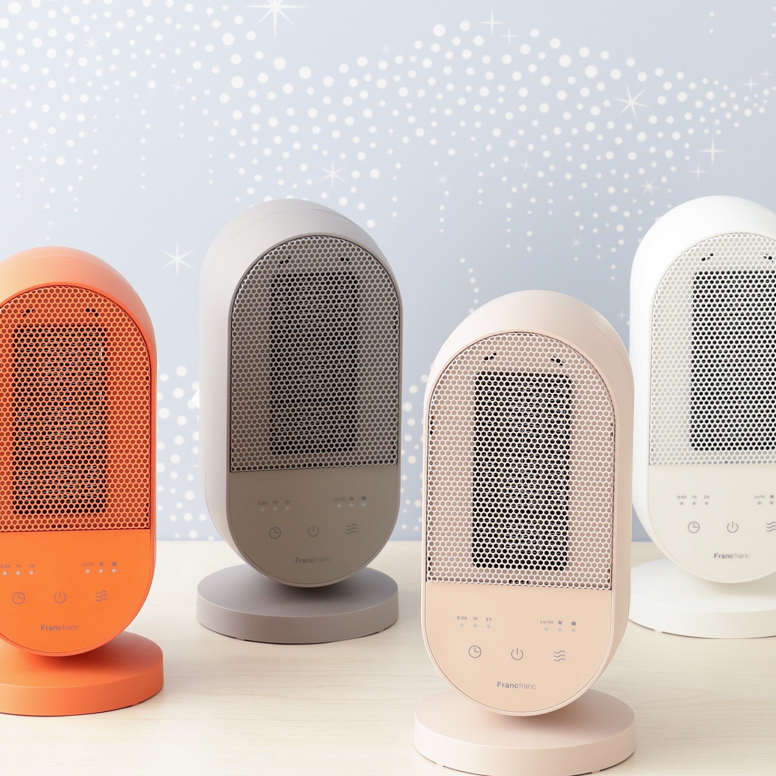 Francfranc3Dヒーター NEW】お好きなカラーを選べる🎨ミニサイズのヒーター