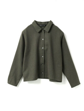 ウールブレンドベーシックシャツ