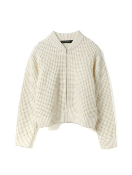 ワッフルジップブルゾン