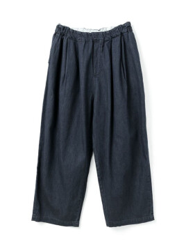 デニムタックワイドパンツ