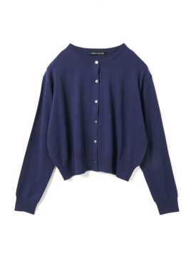 クルーネックショートカーディガン