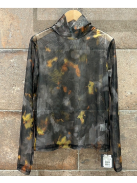 NUANCE PRINT SHEER TULLE TOPS