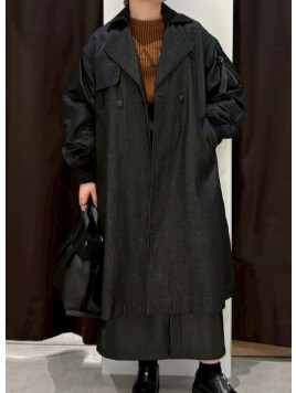 MA-1スリーブデニムトレンチコート