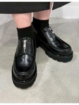 フロントジップタンクソールローファー