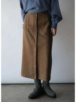 フェイクスエードタイトスカート