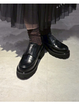 フロントジップタンクソールローファー