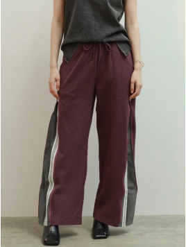 サイドジップラインスウェットパンツ