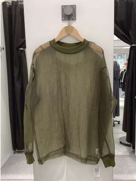ルーズシルエットシアーブラウス