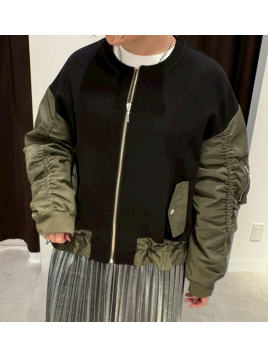 ドッキングデザインボンディングブルゾン