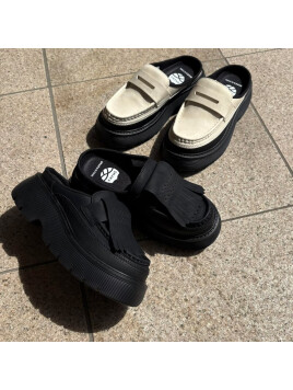 KILT LOAFER MULE CHUNKY