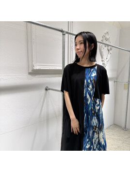 プリント切替Tシャツ