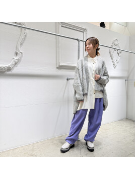 2WAYワイドニットカーディガン