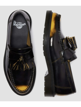 ADRIAN タッセルローファー BLACK+DMS YELLOW