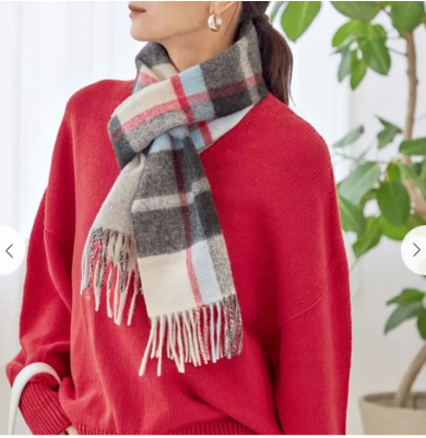 カシミヤリバーシブルマフラー