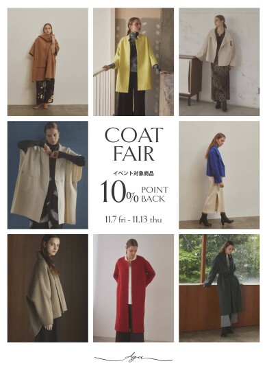 COAT FAIR 10%ポイントバッグ