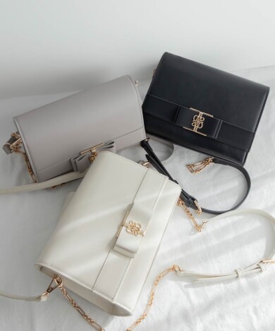 2WAY モノグラムリボンショルダーバッグ