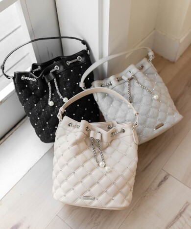 2WAY ビジューキルティングショルダーバッグ