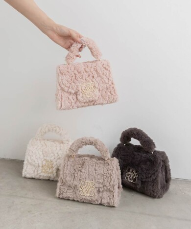 2WAY モノグラムショルダーファーバッグ～初秋コレクション～