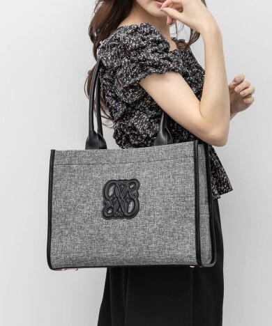 【A4対応】モノグラムデザイントートバッグ