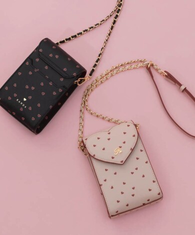 【Heart Collection】ハートカットスマホショルダーバッグ