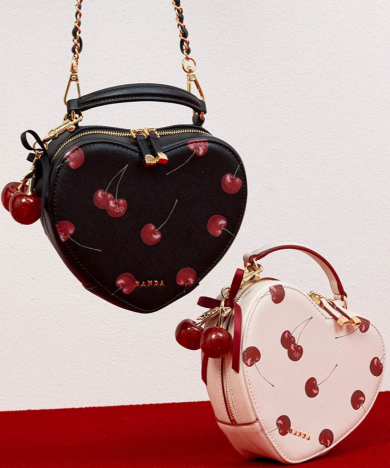 【Cherry Collection】2WAYチェリープリントハートバッグ予約受付中♪
