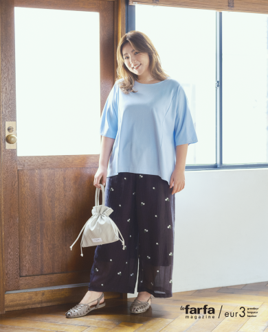 甘くないのに華やか大人のレースレイヤードを野呂佳代さんがお届けします。