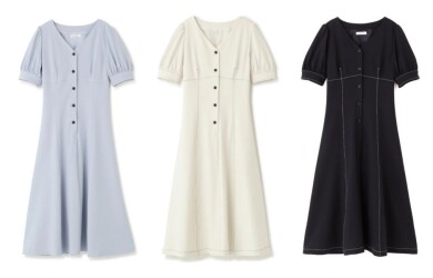 『バイカラーステッチワンピース』好評発売中！！