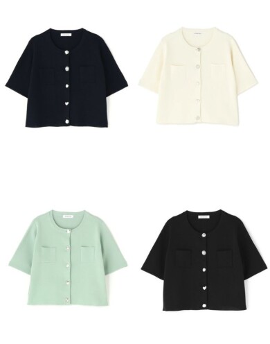 『アソートボタンニットジャケット』好評発売中！！