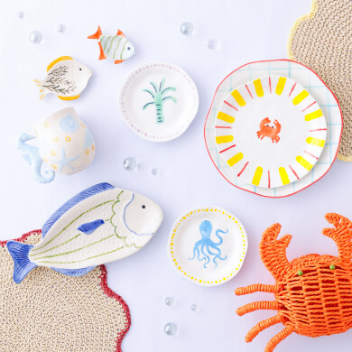【2026 Summer Collection🐠🫧】 個性豊かな海の生き物たちが描かれたテーブルウェアをご紹介🪸🐚