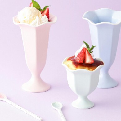 甘くて涼しげなカラーのパフェタンブラー🍧🤍