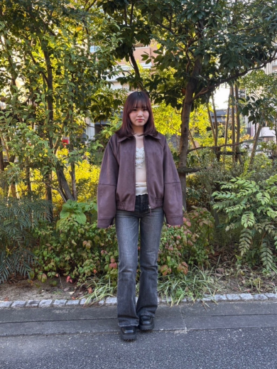 F/SUEDE GATHER ブルゾン