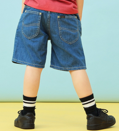 キッズ シンプルデニムショーツ