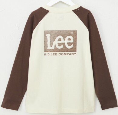 ッズ バックプリント長袖Tシャツ