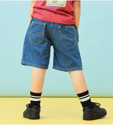 キッズ シンプルデニムショーツ