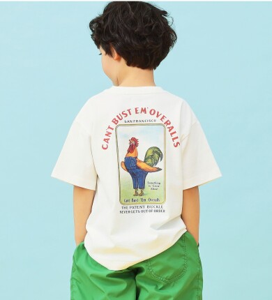 【親子コーデ】キッズ CANT BUST EMバックプリントTシャツ