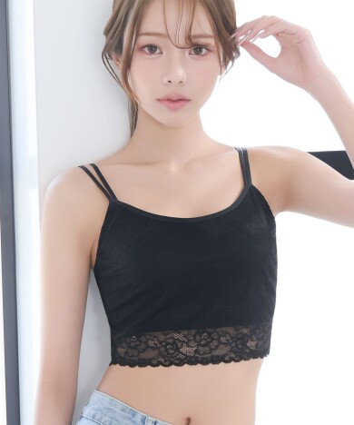 レース フロントホック ブラトップ ノンワイヤー 超盛ブラ(R) 