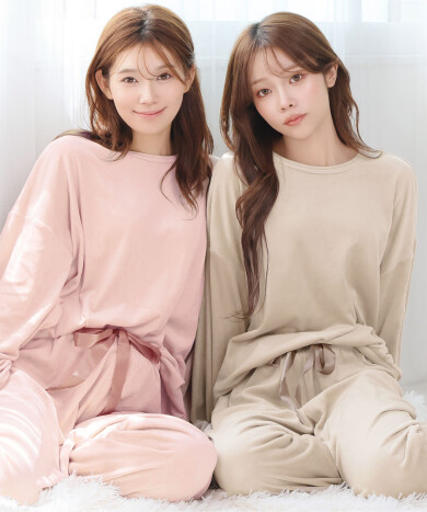 《新色入荷》ベーシック ストレッチボア上下セット