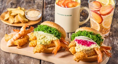 神の海老バーガー 新登場‼️