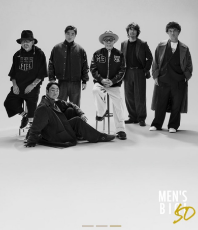 MENS BIGI レザーアイテム特集 50周年記念 シープレザースタジアムジャンパー