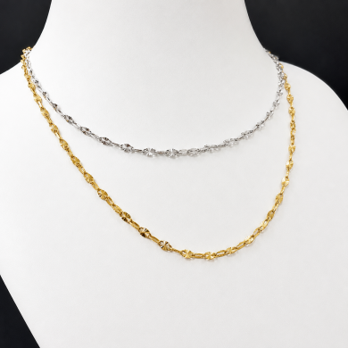 Pental chain necklace