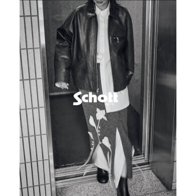 別注【Schott/ショット】LEATHER TRACKER JACKET SMU
