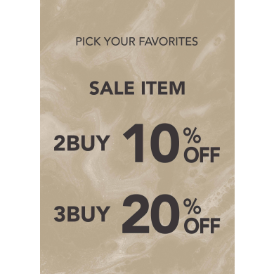 2buy 10%OFF/3buy 20%OFF
