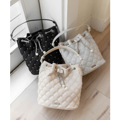 2WAY ビジューキルティングショルダーバッグ