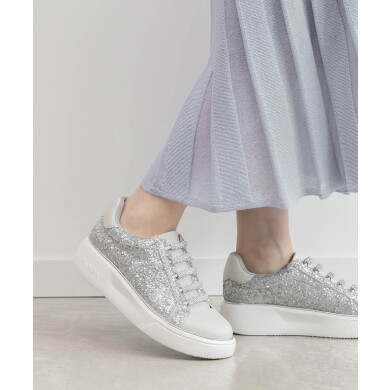 ビジューパーツグリッタースニーカー