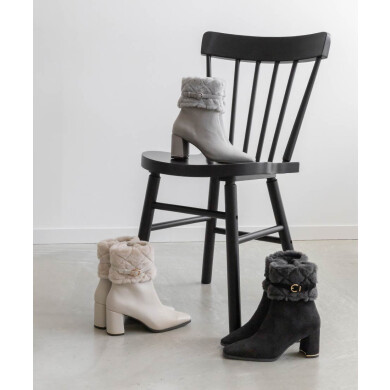 4WAYキルティングファーブーツ