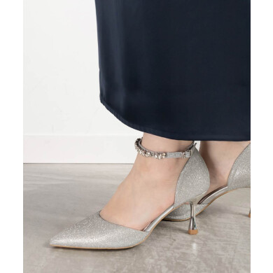 2WAY グリッターストラップパンプス